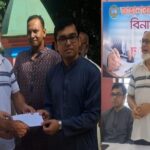 চাঁদপুরে একাত্তর ফাউন্ডেশনের ব্যবস্থাপনায় বিনামূল্যে চিকিৎসা ও ঔষধ বিতরণ:দুই শতাধিক রোগীর মুখে স্বস্তির হাঁসি 